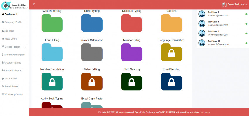 Core Builder Data Entry Software For Companies in India | Run Data Entry Business