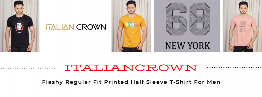 Half Sleeve Printed Ultimate Looking In A T-Shirt For Men