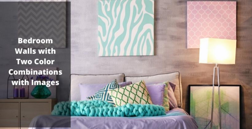 Bedroom Walls with Two Color Combinations with Images
