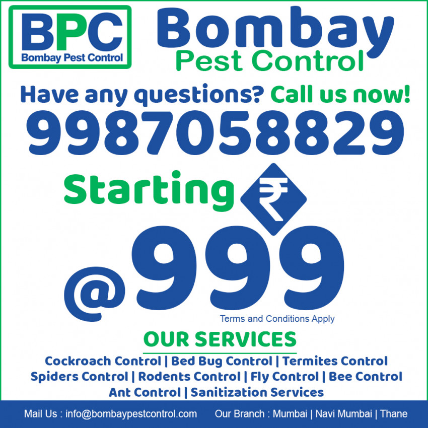 Bombay Pest Control - Pest Control in Mumbai, Navi Mumbai, Thane. 100% Best Pest Control.