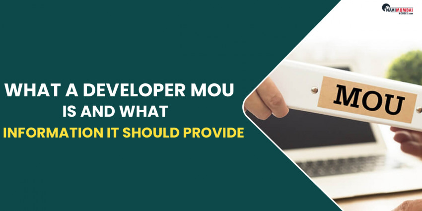 What A Developer MOU Is And What Information It Should Provide