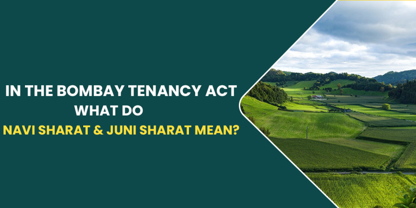 In The Bombay Tenancy Act, What Do Navi Sharat & Juni Sharat Mean?
