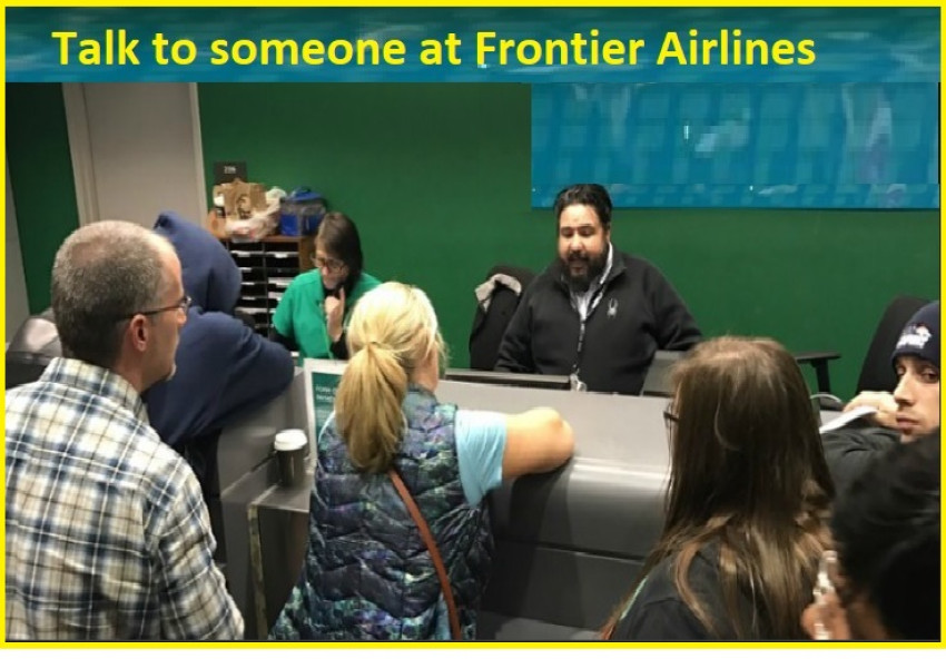 How do I talk human at Frontier Airlines?