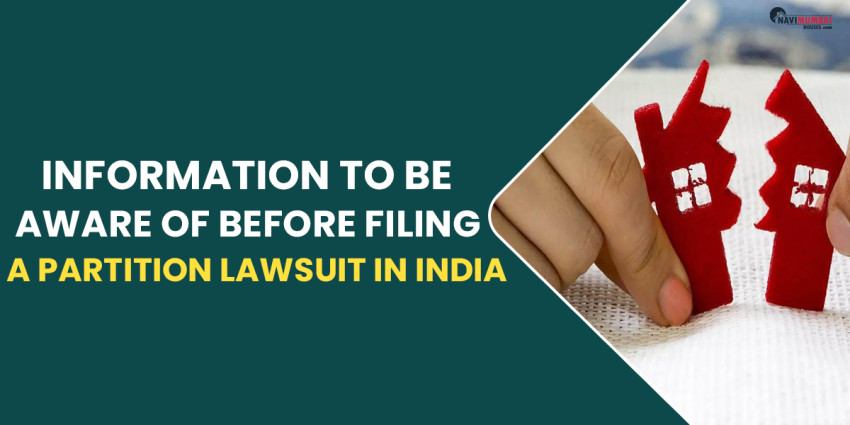 Information To Be Aware Of Before Filing A Partition Lawsuit In India