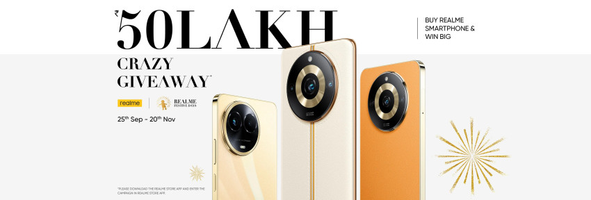 realme Rs.50Lakh Crazy Giveaway Live! | realme Festive Days, How to Participate