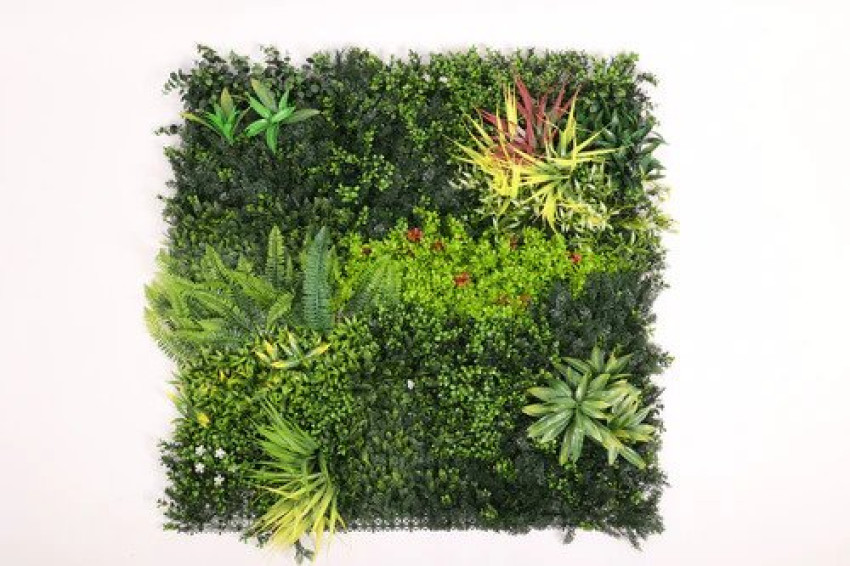 Artificial grass wall design An artificial living wall