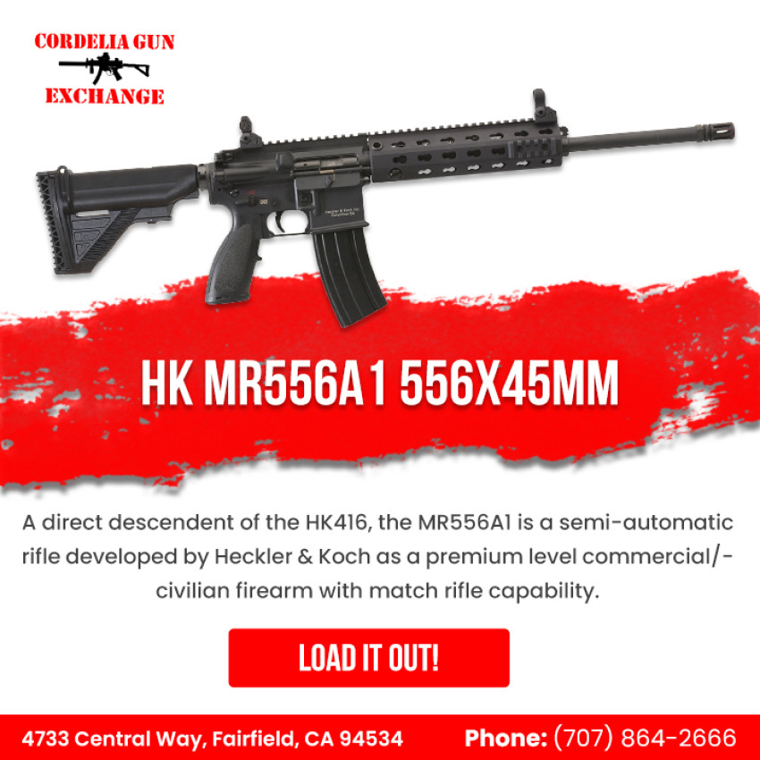 Mastering Firearm Elegance: Introducing the HK MR556A1 at Cordelia Gun Exchange