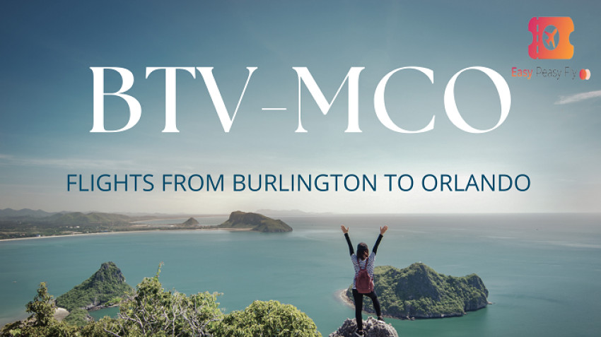 Flights from Burlington to Orlando- Book Online
