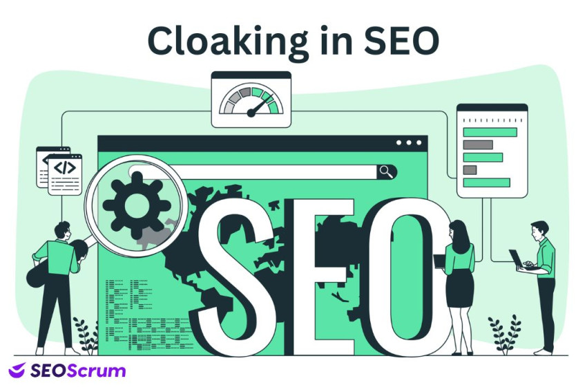 How does cloaking in SEO work?
