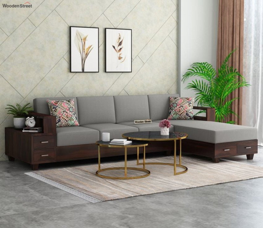 Relaxing in Style: Wooden Street's L shape Sofa Make Your Lounge Look Amazing!
