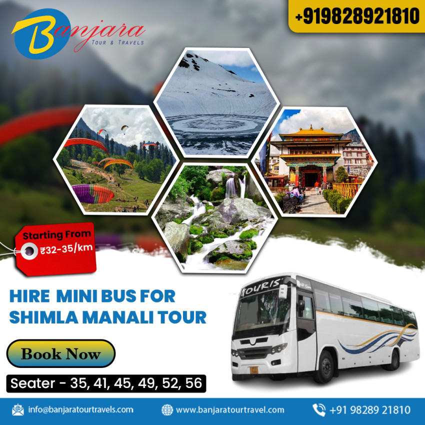 Luxury Bus Hire for Shimla Tour Package