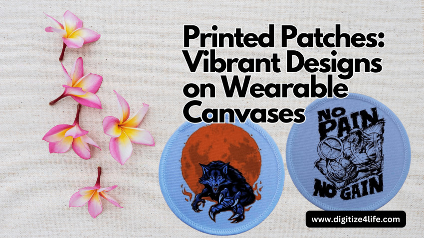 Printed Patches: Vibrant Designs on Wearable Canvases