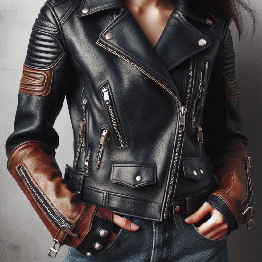 Durable Leather Motorcycle Jackets for Women