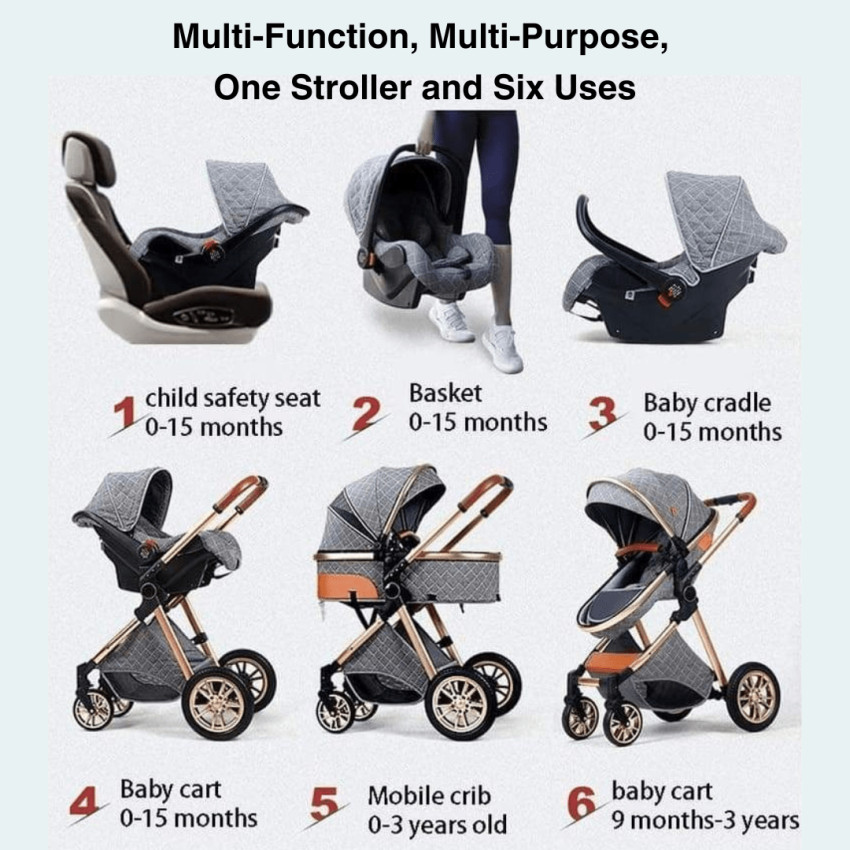 Protect your babies with the foldable stroller 3-in-1