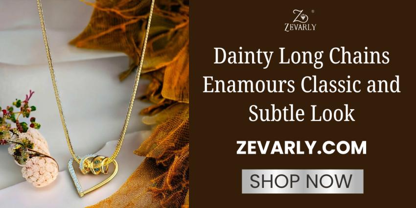 Dainty Long Chains Enamours Classic and Subtle Look