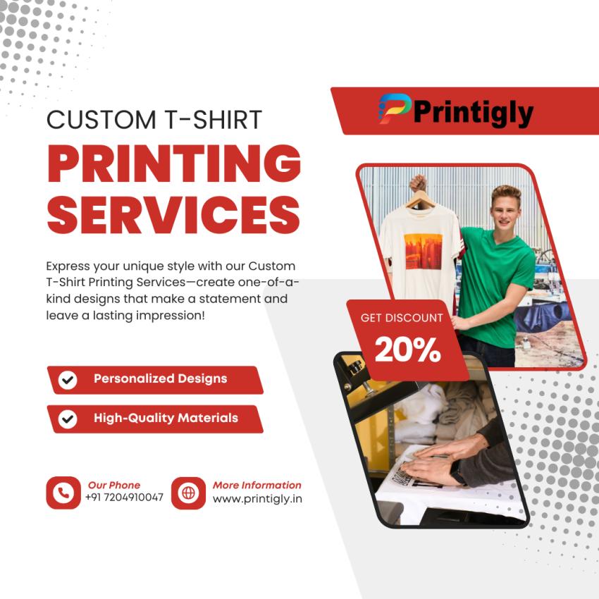 Round Neck T-Shirt Printing - Custom Designs, Bulk Orders Available