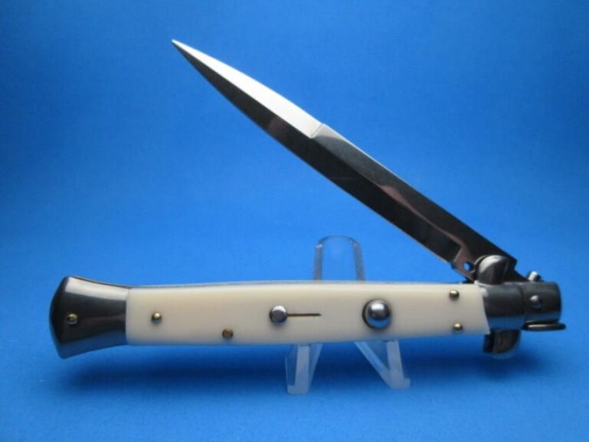 Find the Spring-Loaded Multifunctional Frank Beltrame Switchblade in 9” and 11’’