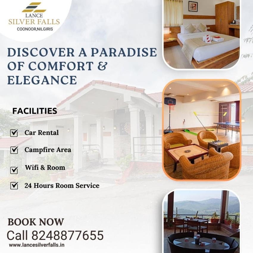 Feel the Tranquility of Lance Silver Falls – Top Resorts in Coonoor