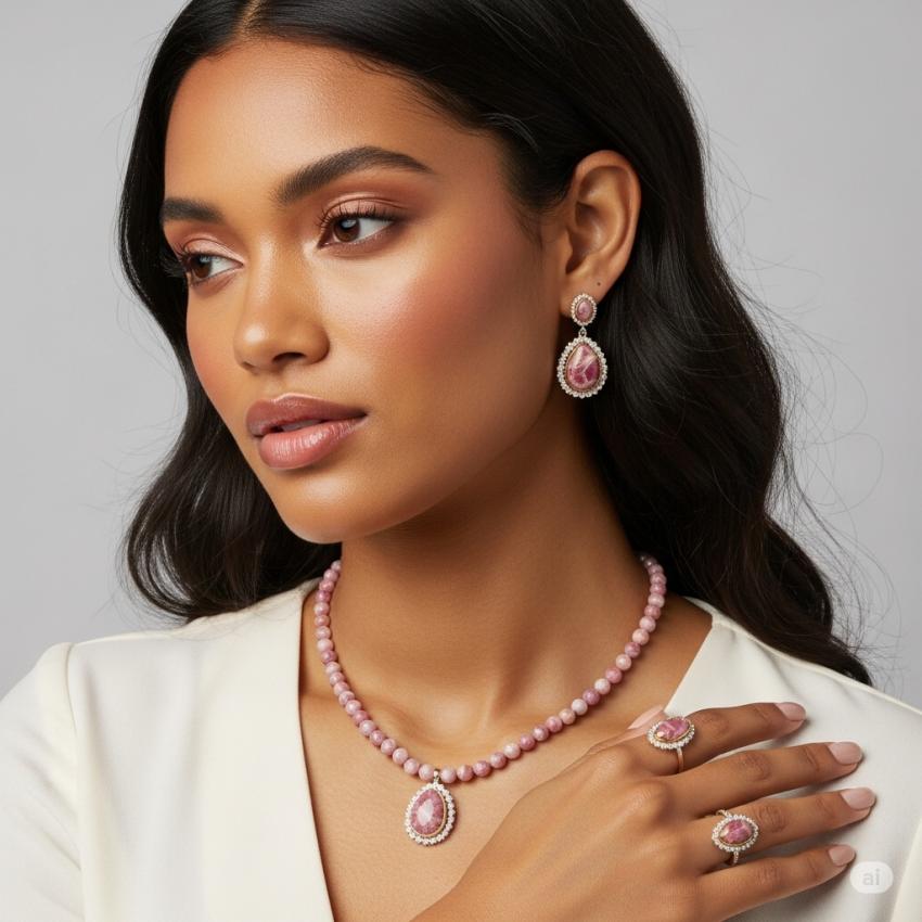 Find Out the Beauty and Which Means Behind Rhodochrosite Jewelry