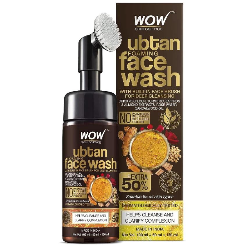 Embrace Herbal Skincare with WOW Skin Science Ubtan Foaming Face Wash