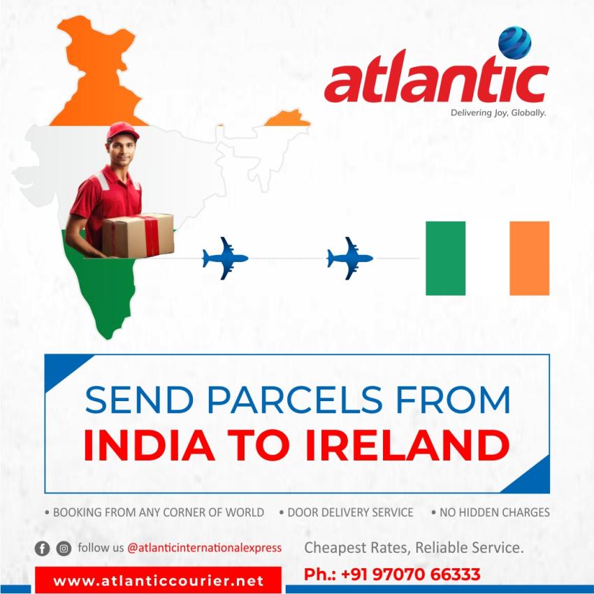 Doorstep-to-destination courier to Ireland from India for personal & business shipping needs.