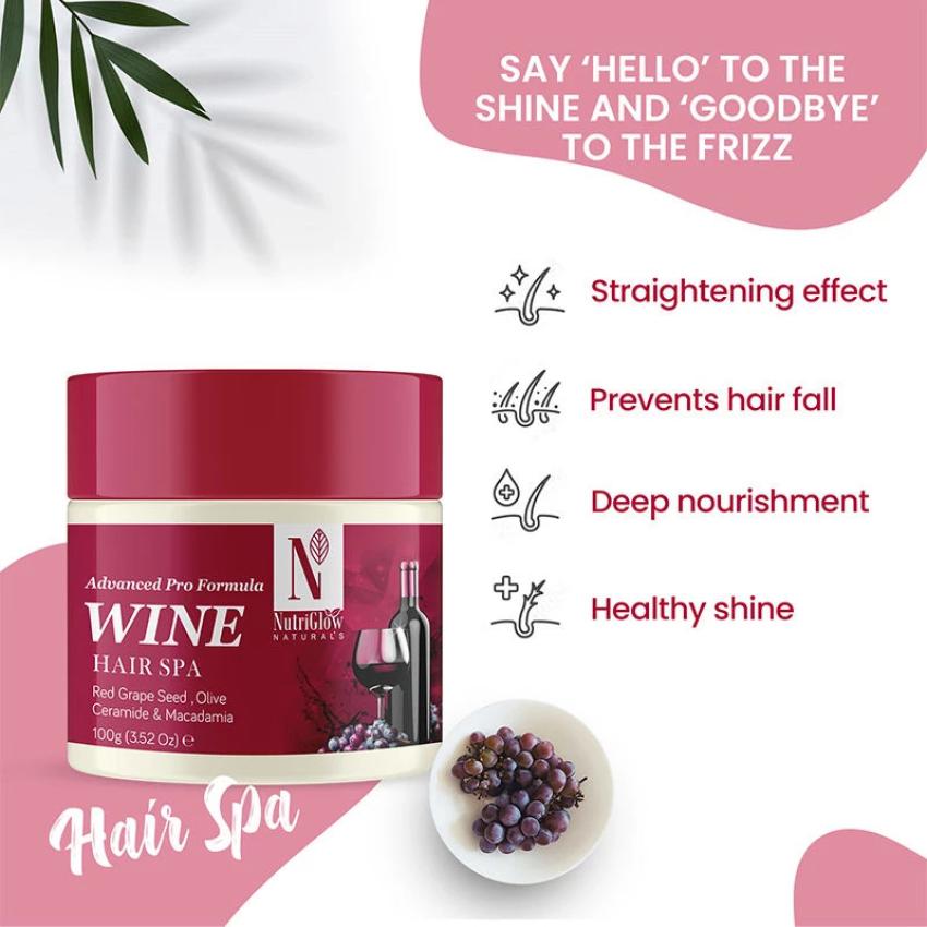 Rich in Antioxidants, Rich in Results – NutriGlow Naturals Advanced Pro Formula Wine Hair Spa