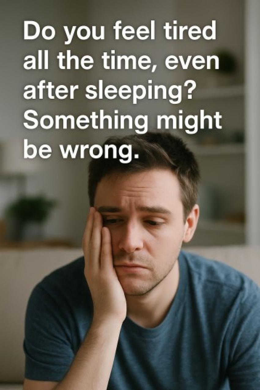 Do you feel tired all the time, even after sleeping? Something might be wrong.