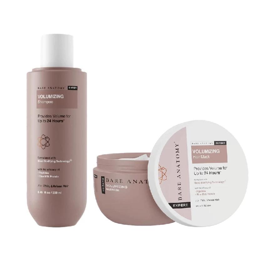 Boost Flat Hair: Bare Anatomy Volumizing Shampoo & Hair Mask