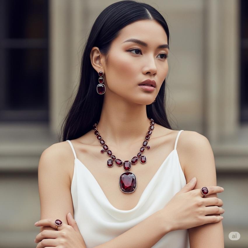 The Symbolism in the back of Garnet: passion, safety, and Prosperity