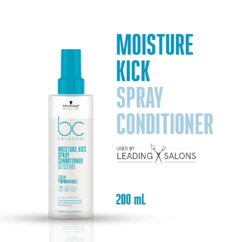 Fast Hydration for Hair: Schwarzkopf Bonacure Moisture Kick Spray Conditioner