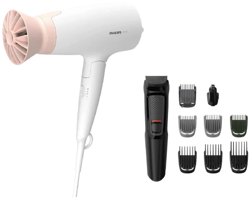 Smart Grooming with Philips Hair Dryer & Multi Grooming Kit