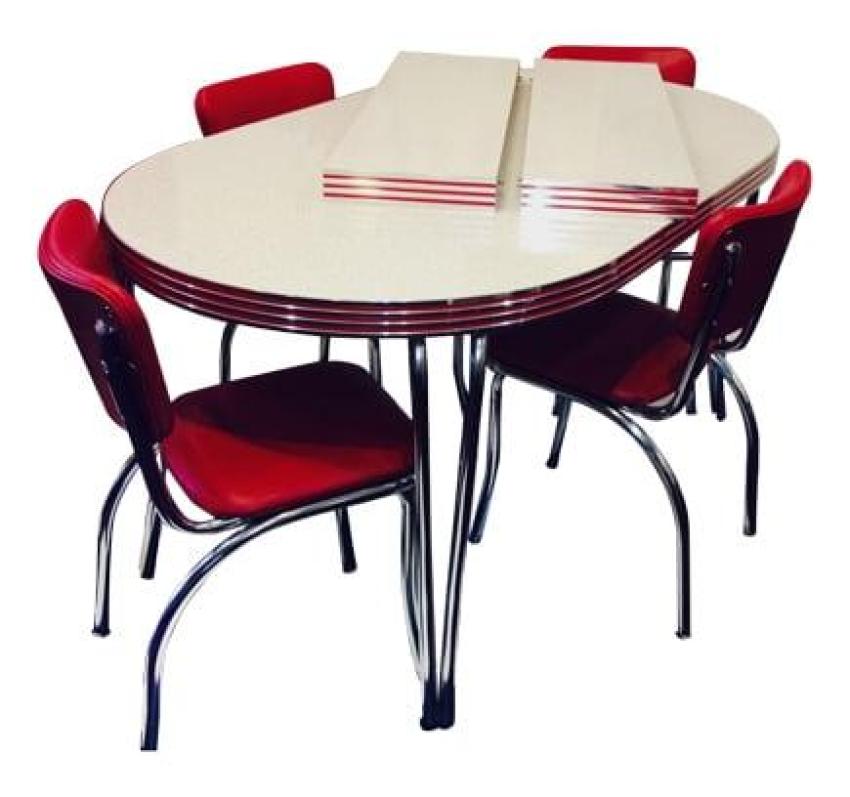 Get Timeless Vibes with the Retro Dining Table and Chair