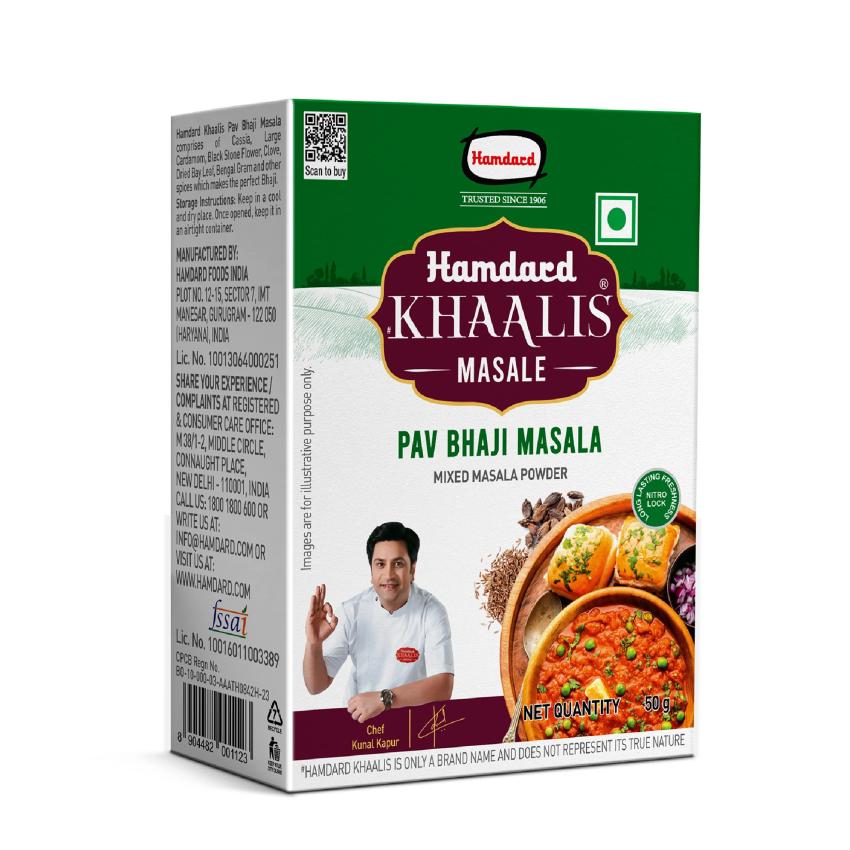 Enjoy the Real Mumbai Pav Bhaji Experience on Your Plate with Hamdard Khaalis Pav Bhaji Masala