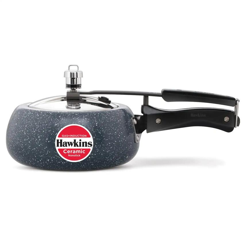 Cook Healthy & Easy with Hawkins Ceramic Nonstick Pressure Cooker ICC20 – Shop at The Desi Food