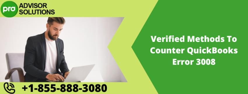 Verified Methods To Counter QuickBooks Error 3008