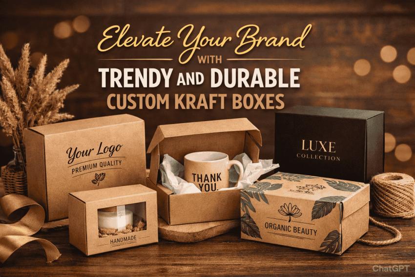 Elevate Your Brand with Trendy and Durable Custom Kraft Boxes