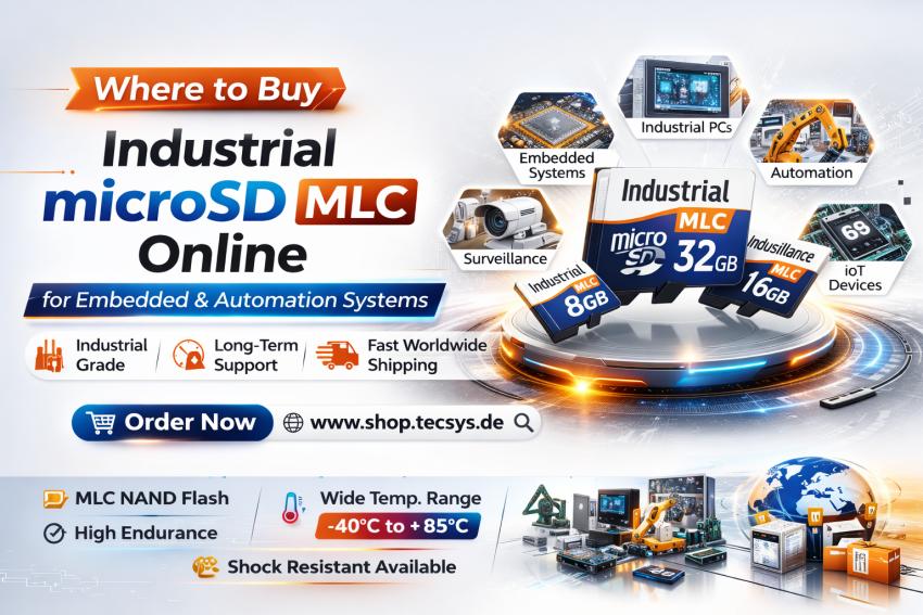Where to Buy Industrial microSD MLC Online for Embedded and Automation Systems