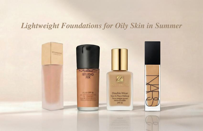 Lightweight Foundations for Oily Skin in Summer