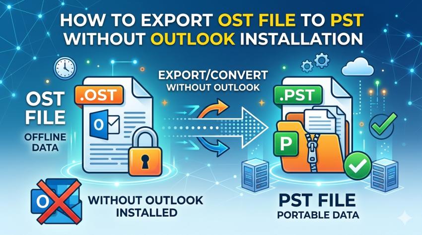 How to Export OST File to PST Without Outlook Installation