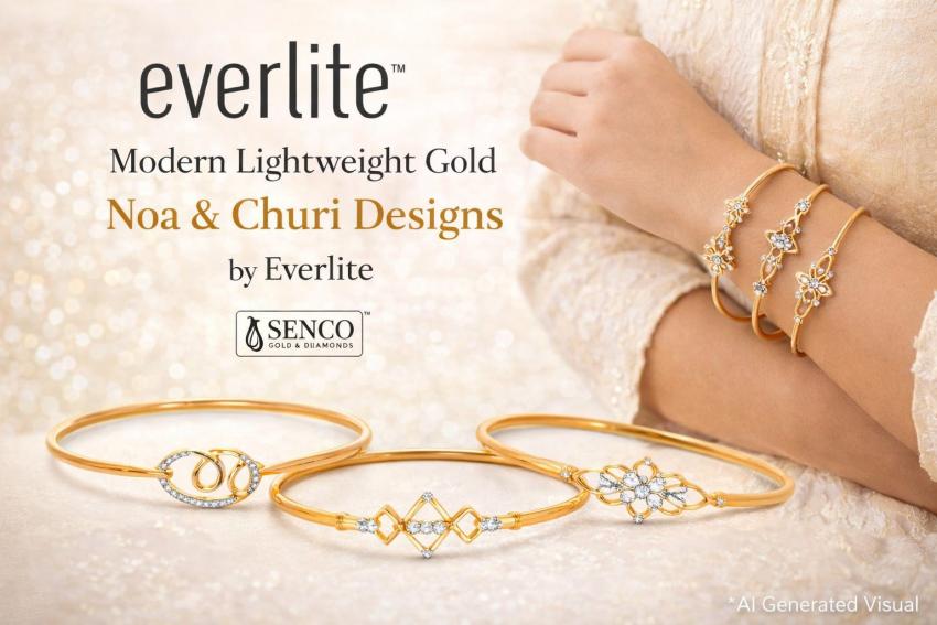 Modern Lightweight Gold Noa & Churi Designs by Everlite