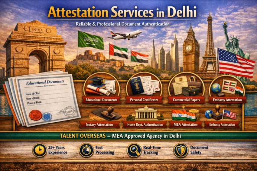 Attestation Services in Delhi - Talent Overseas