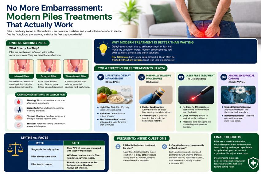 No More Embarrassment: Modern Piles Treatments That Actually Work