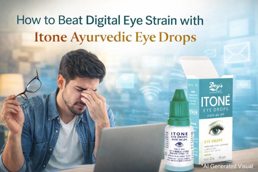 How to Beat Digital Eye Strain with Itone Ayurvedic Eye Drops