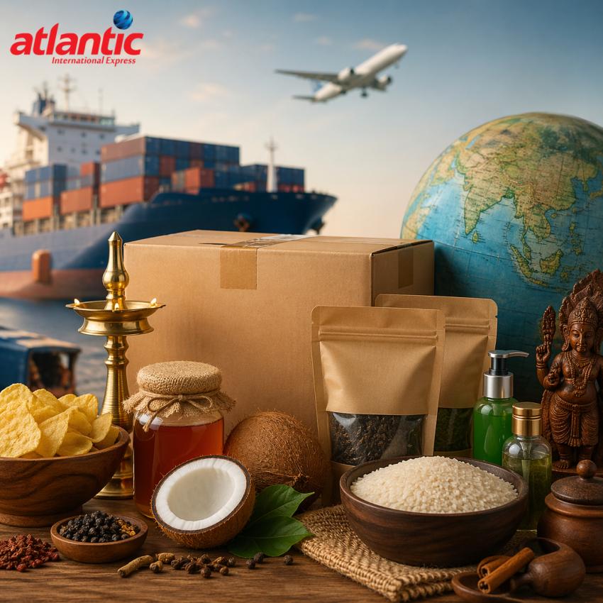 Send Kerala Tea and Coffee from Poothole Worldwide via Atlantic Express
