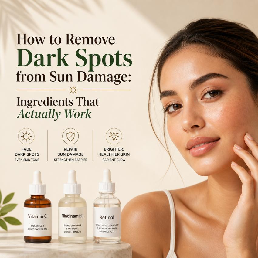 How to Remove Dark Spots from Sun Damage: Ingredients That Actually Work ?