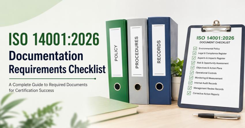 ISO 14001:2026 Documentation Requirements Checklist