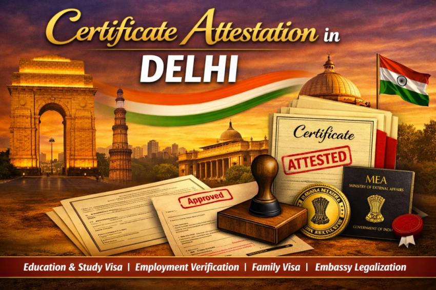 Certificate Attestation in Delhi