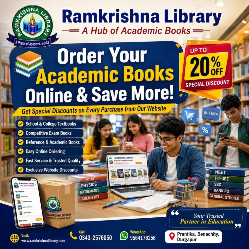 Your Gateway to Knowledge: Why You Should Buy Books in Durgapur at Ramkrishna Library