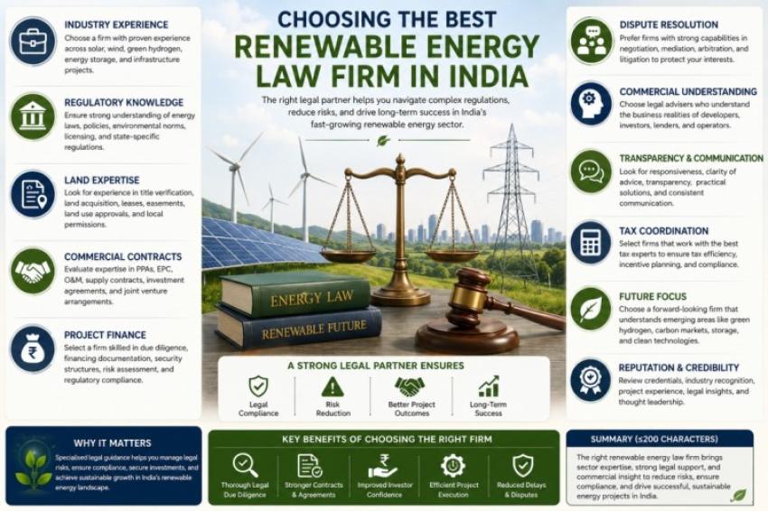 Choosing the Best Renewable Energy Law Firm in India