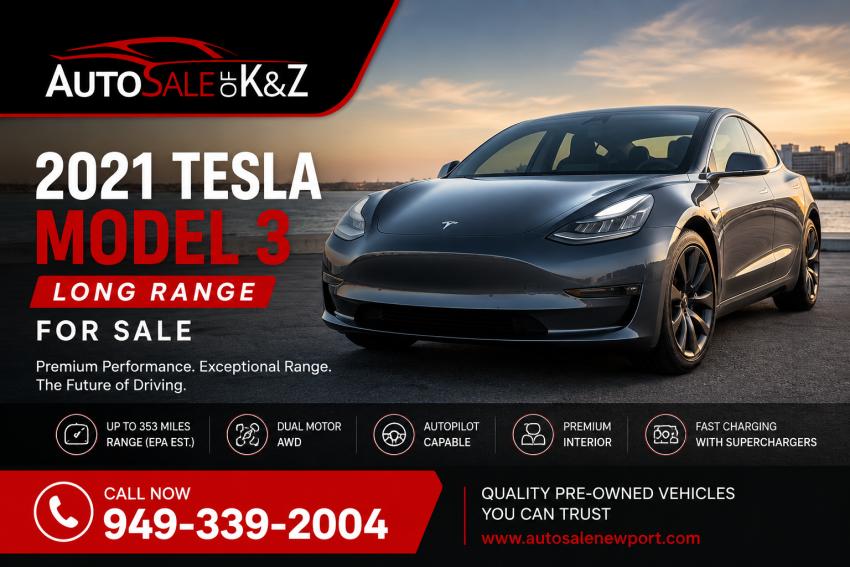 2021 Tesla Model 3 Long Range for Sale – Premium Electric Performance at Auto Sale Newport - Ani Articles